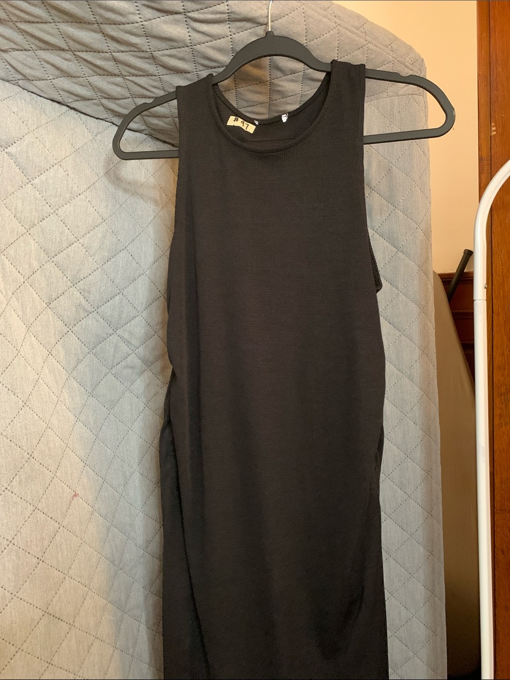 Black Women’s Sleeveless Knit Tank Two Piece Set